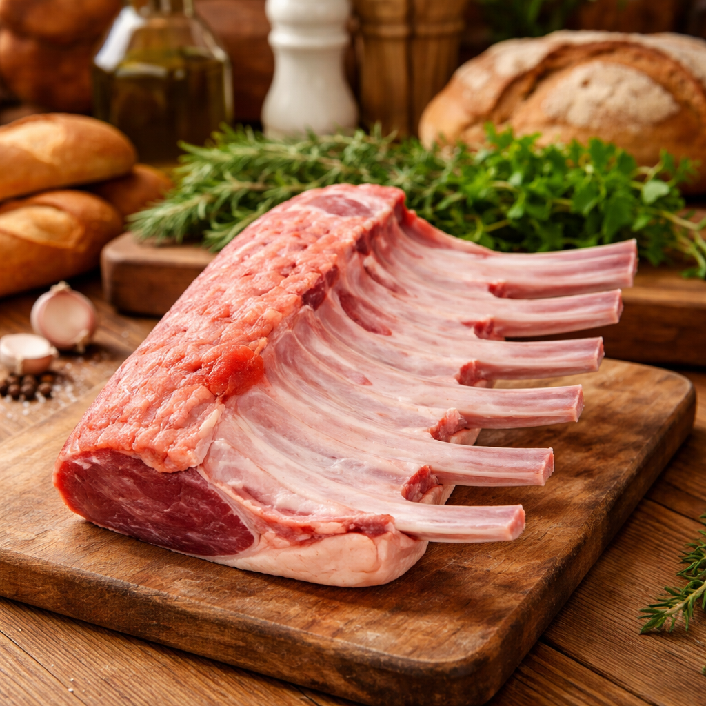 Lamb Riblet Rack Lamb Racks - Frenched Rack (Premium) - Halal Meat Boston