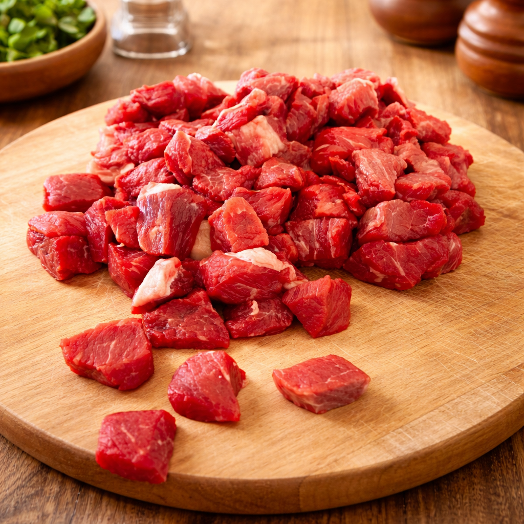 Beef Boneless Stew – EXTRA SMALL (1 Inch Cut)