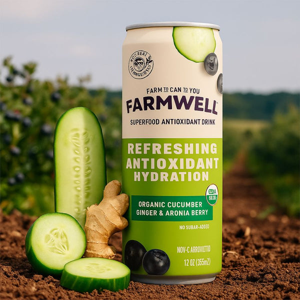 Organic Cucumber, Ginger, and Aronia Drink