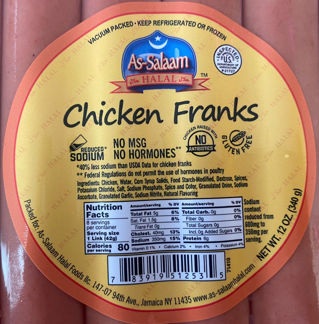 Halal Chicken Hot Dogs – Premium Quality (As-Salaam)