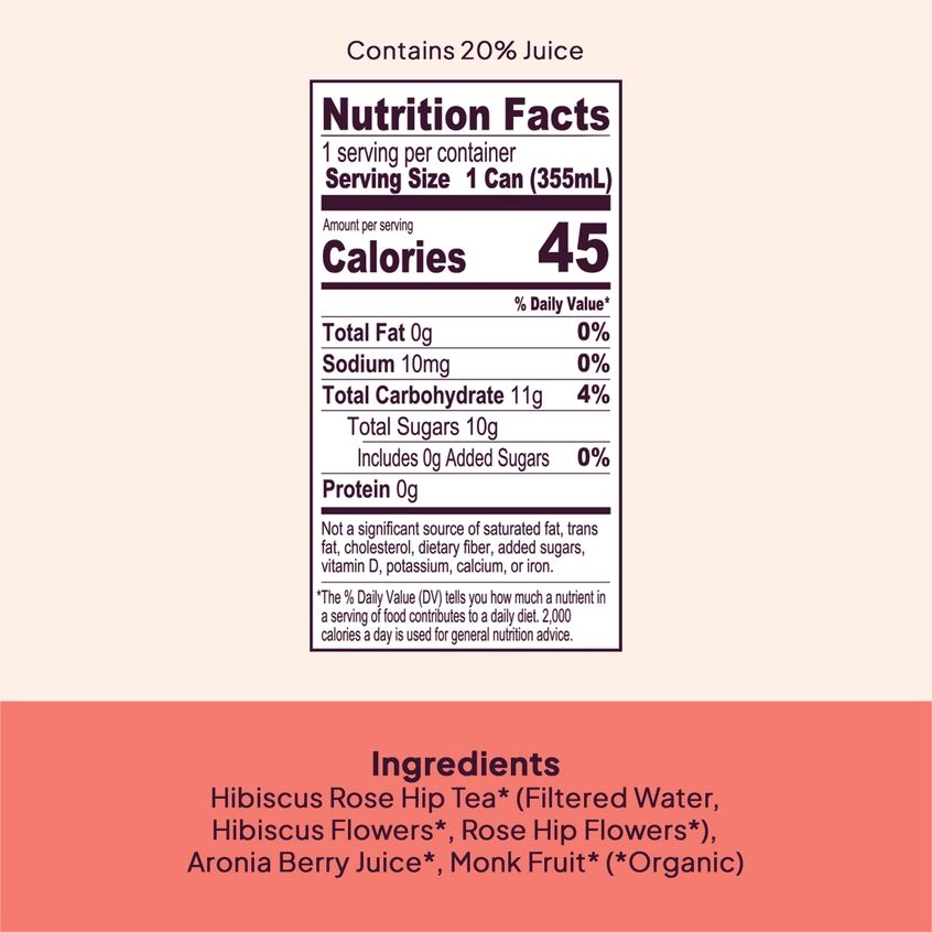 Organic Hibiscus Rosehip & Aronia Berry