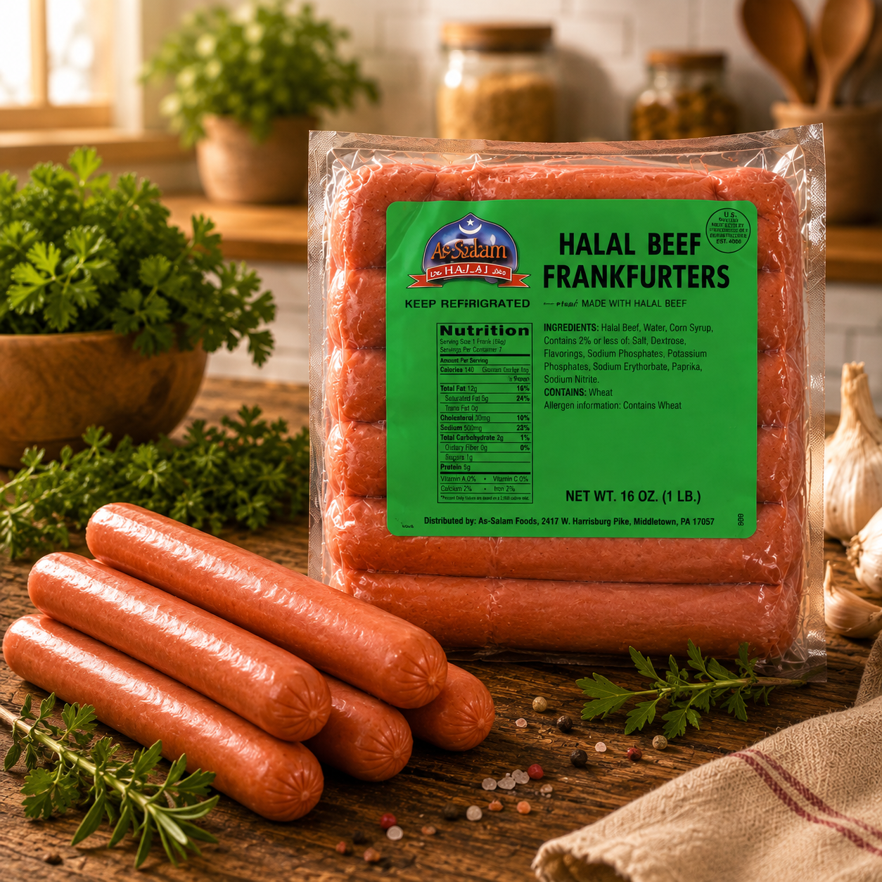 Beef Hot Dogs – Premium Quality (As-Salaam)